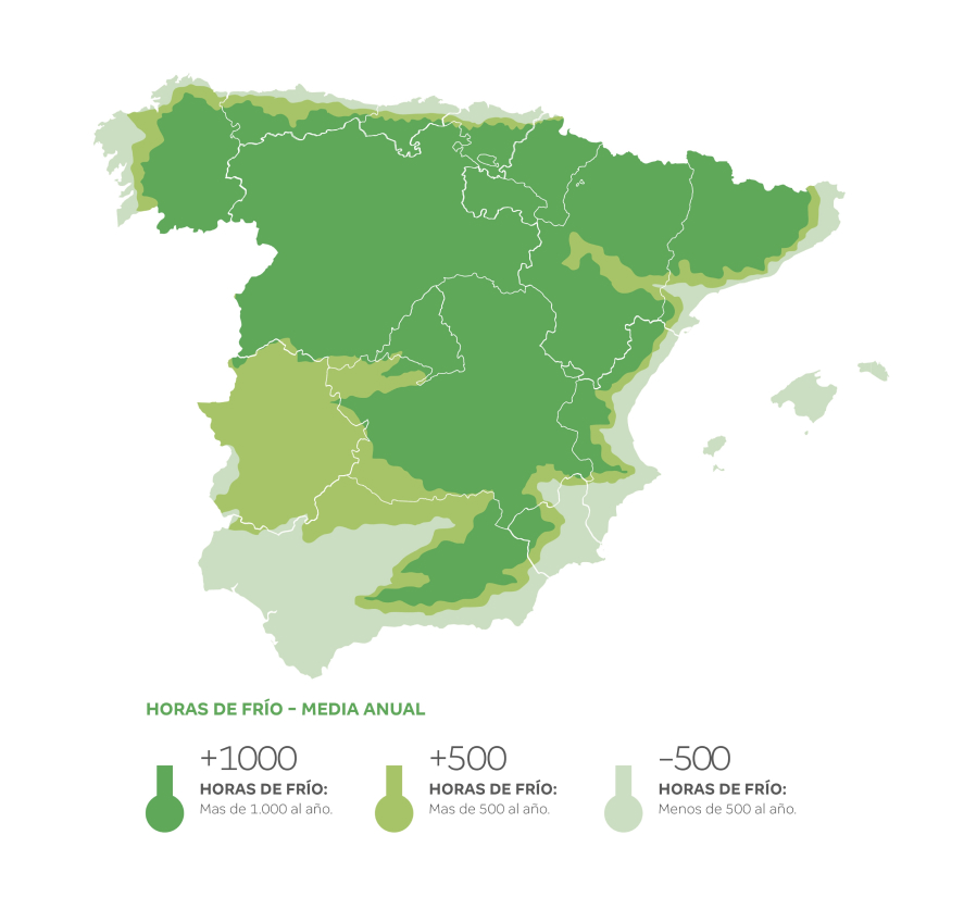 horas frio en españa